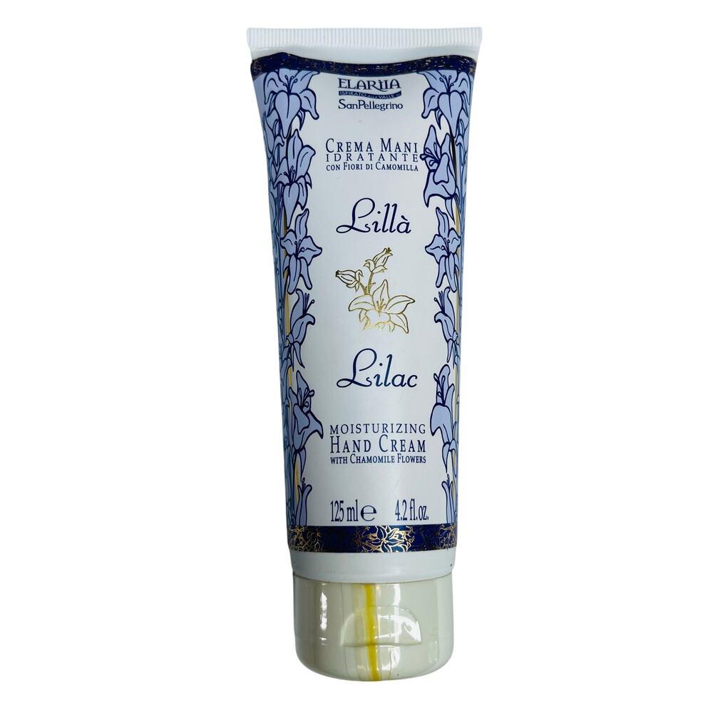 Elariia San Pellegrino Lilac Moisturizing Hand Cream 125 ml 4.2 fl oz chamomile